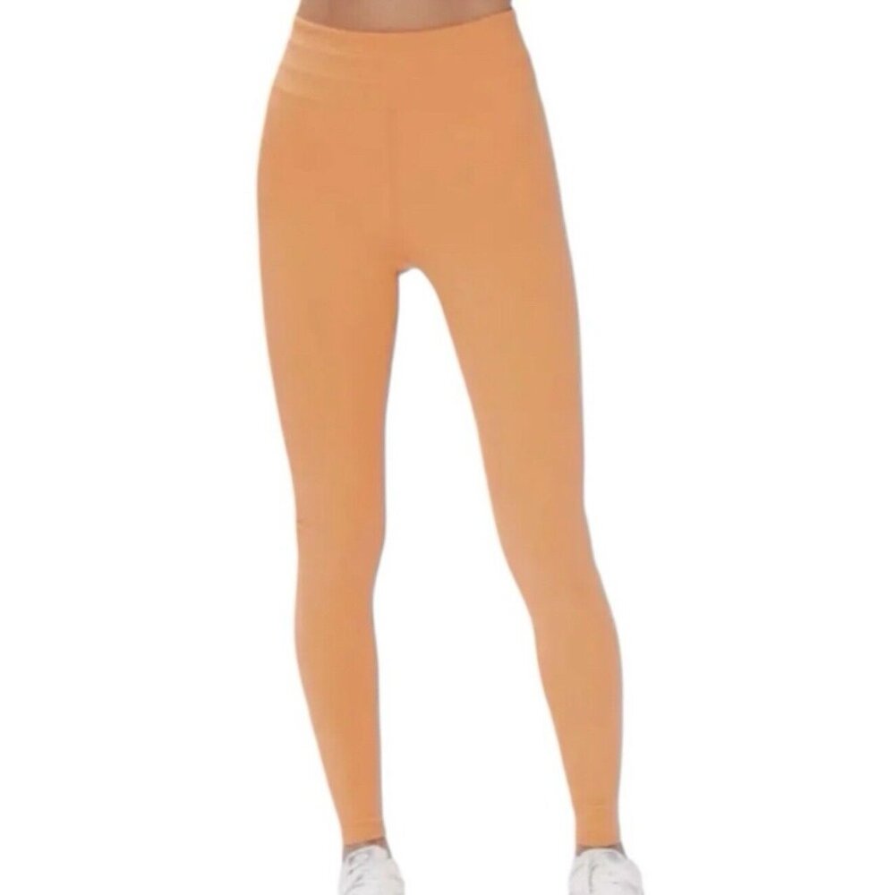 Size S EleVen by Venus Williams Washed Out Legging Women's Bottom, Nectarine